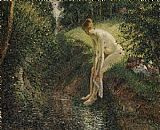 Camille Pissarro Bather in the Woods